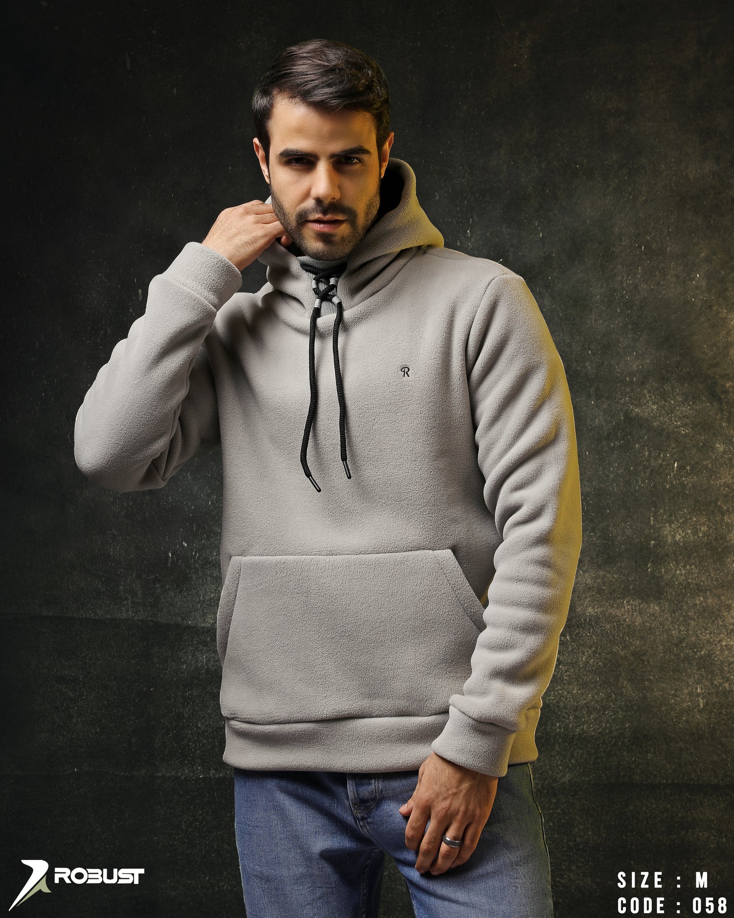 Cotton Hoodie Sweatshirt Embroidered