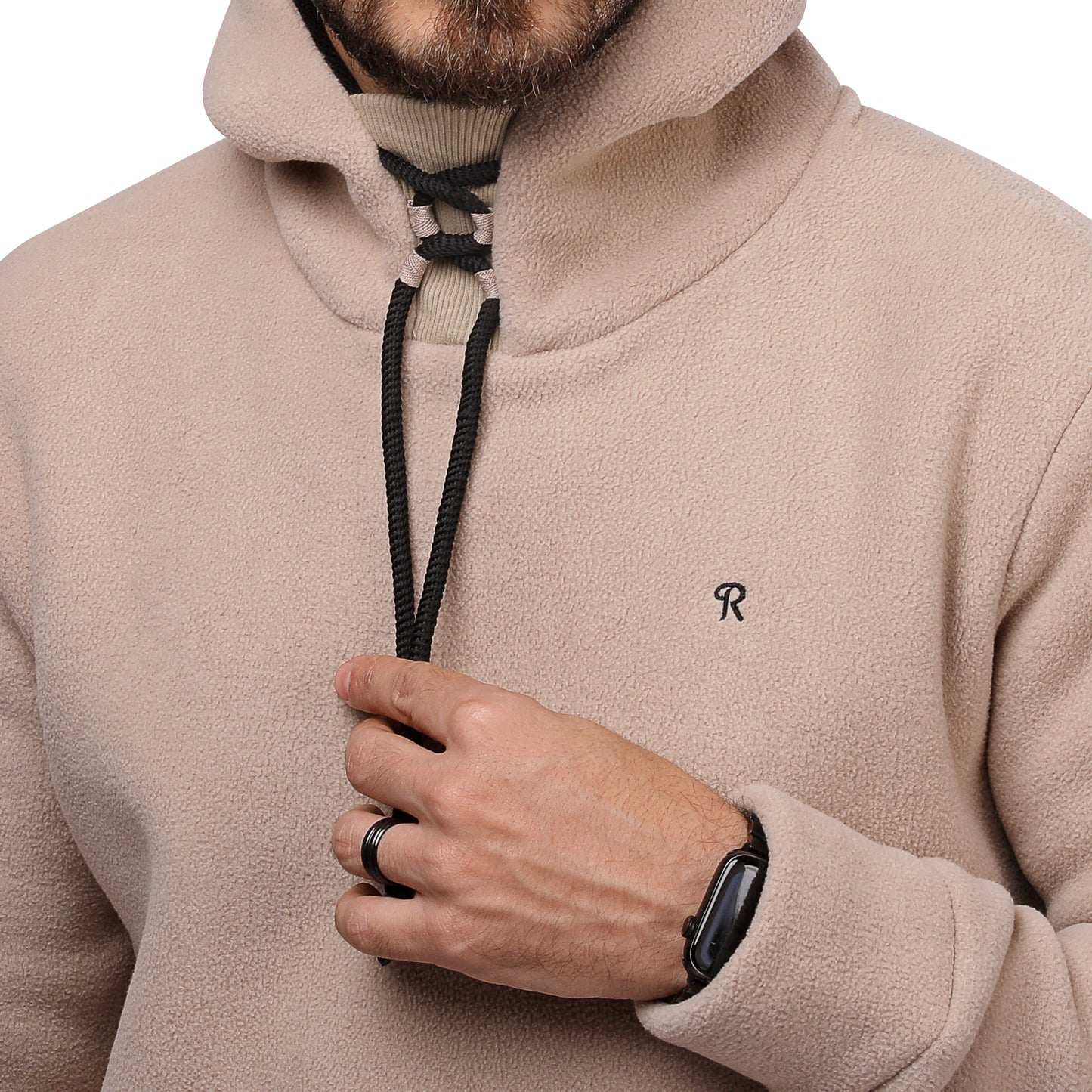 Off-White Cotton Hoodie Sweatshirt Embroidered