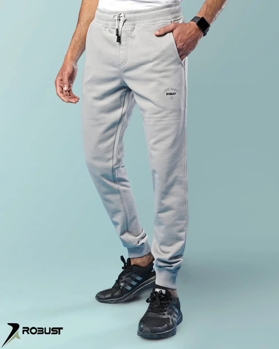 ROBUST Fit Sweatpants capsule embroider رمادي فاتح - ROBUST