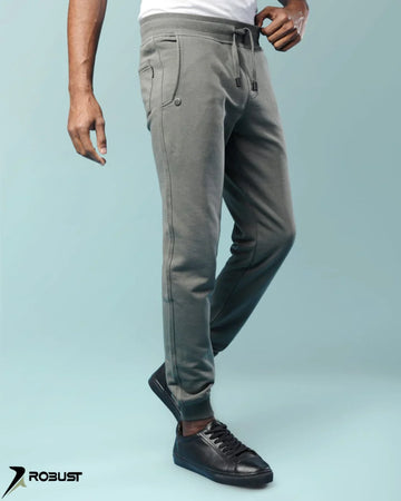 ROBUST Fit Sweatpants capsule embroider زيتي - ROBUST