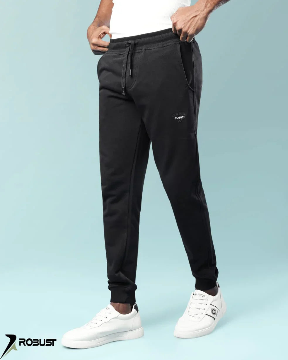 ROBUST Fit Sweatpants capsule أسود - ROBUST