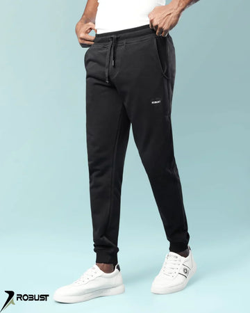 ROBUST Fit Sweatpants capsule أسود - ROBUST