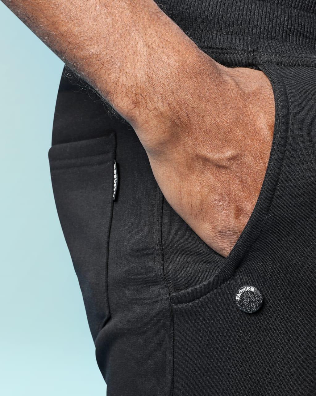 ROBUST Fit Sweatpants capsule أسود - ROBUST