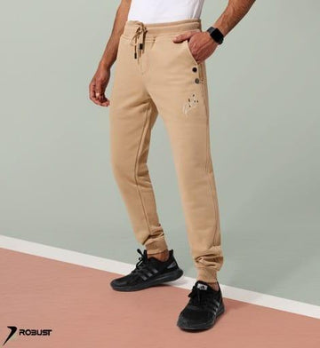 ROBUST Fit Sweatpants capsule كافيه فاتح - ROBUST